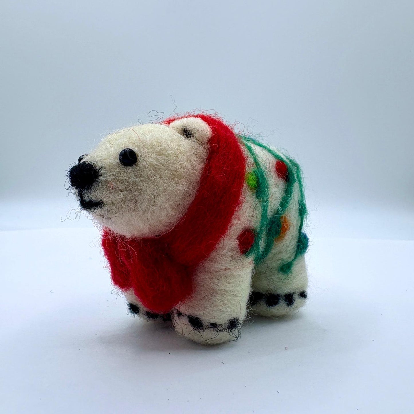 Holiday Polar Bear with lights