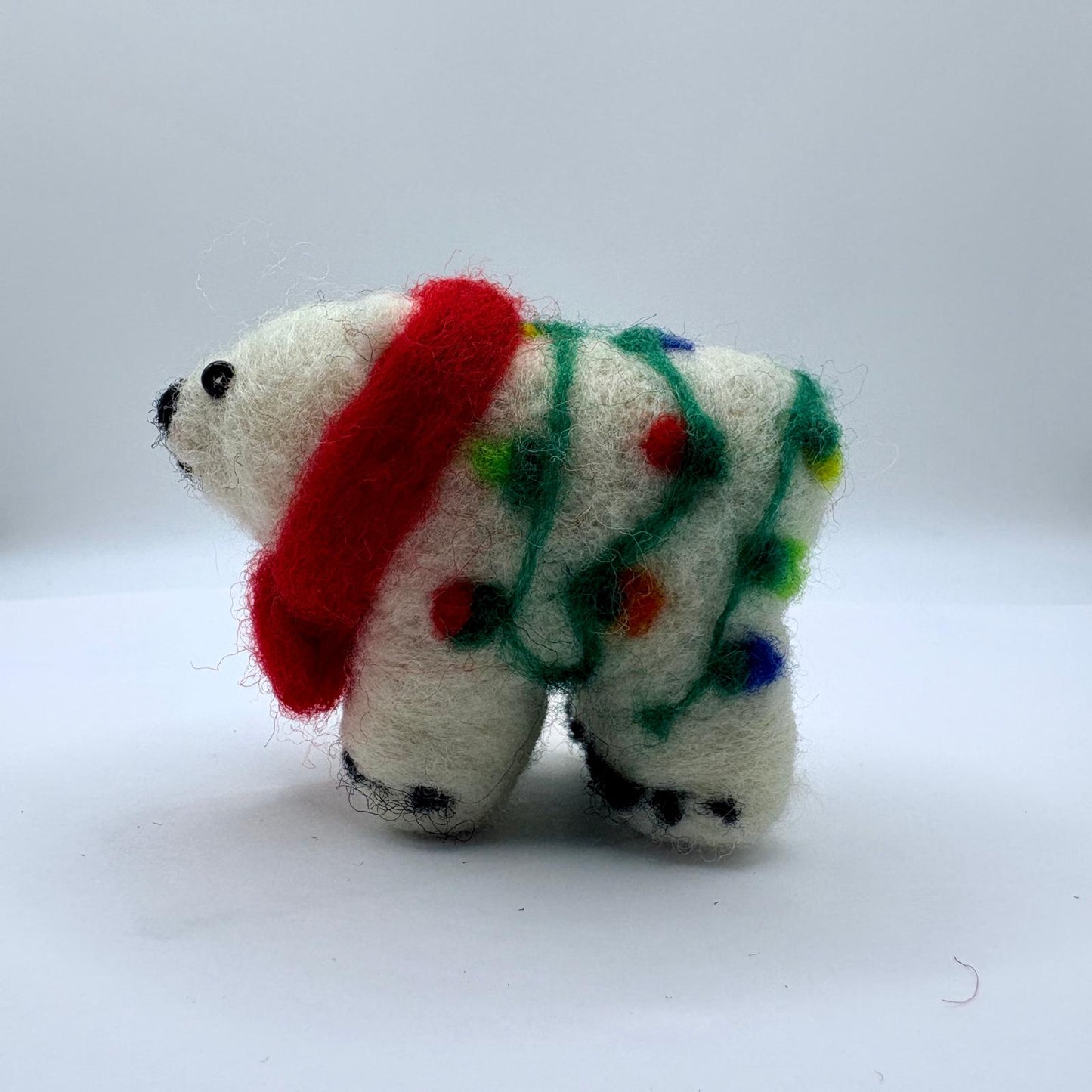 Holiday Polar Bear with lights