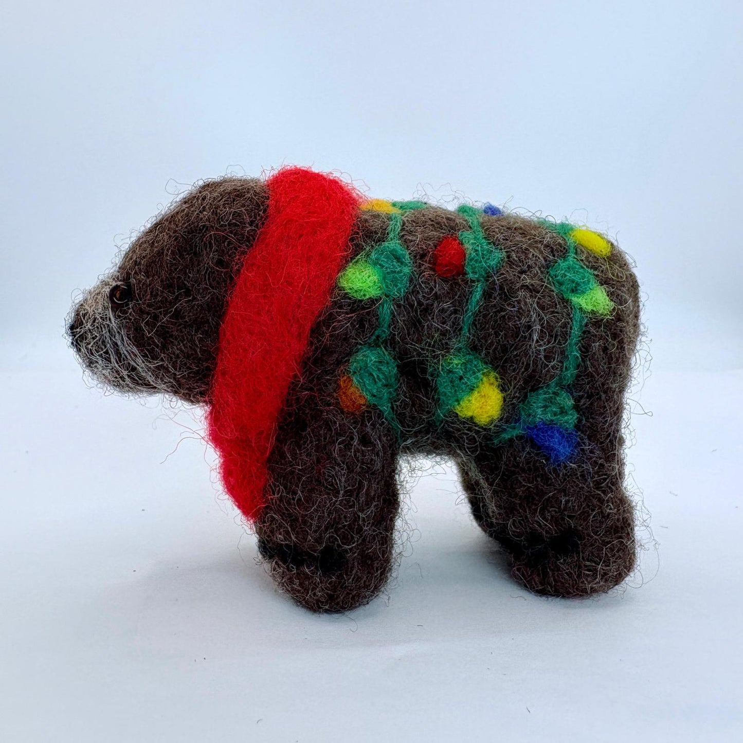 Holiday Grizzly with lights