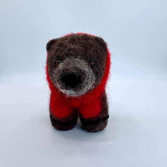 Holiday Grizzly with lights