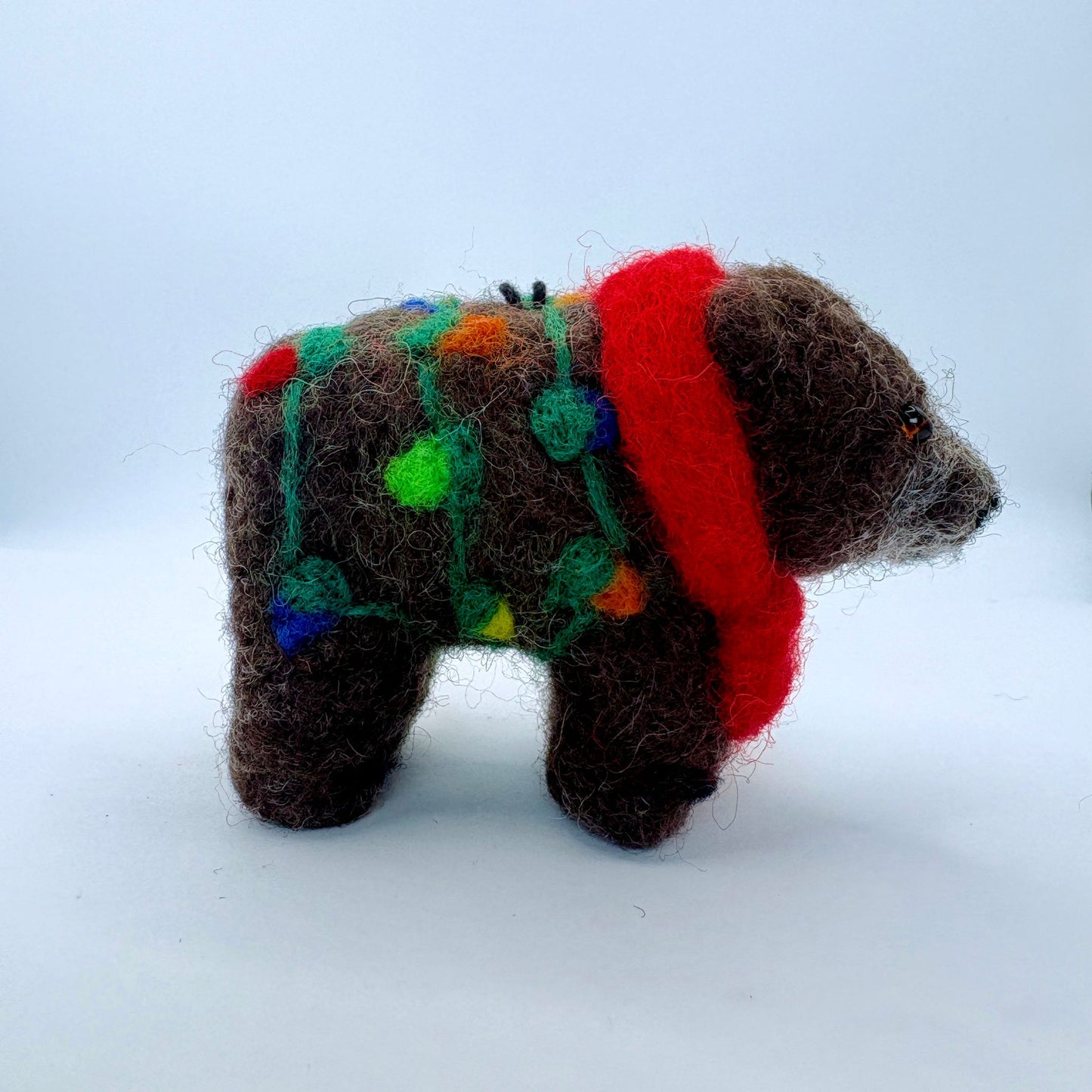 Holiday Grizzly with lights