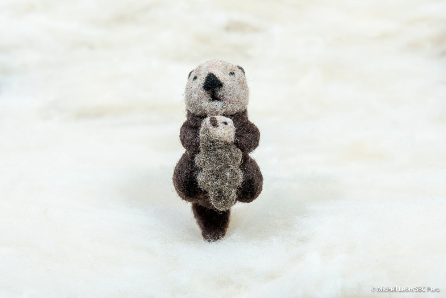 Otter with pup