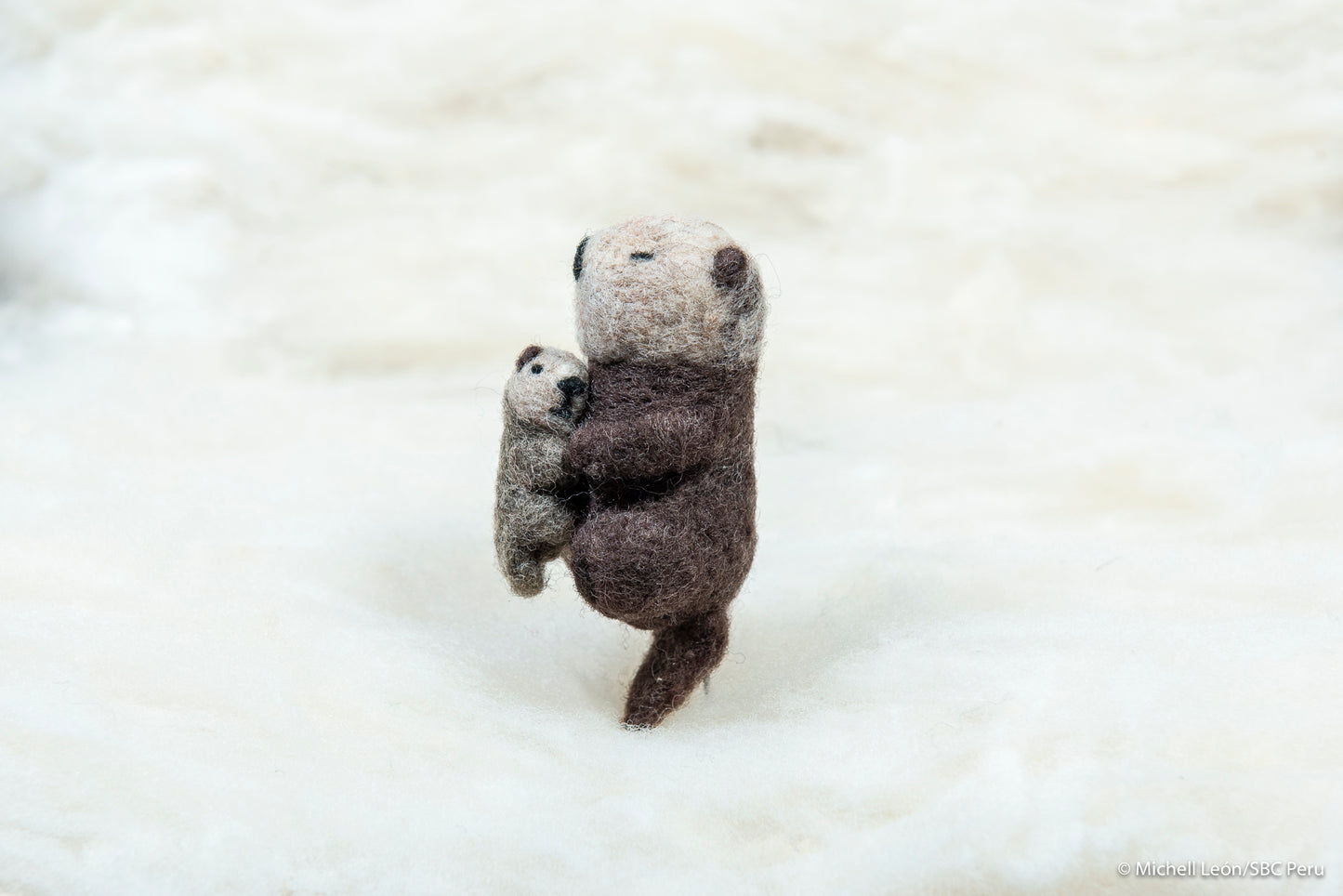 Otter with pup