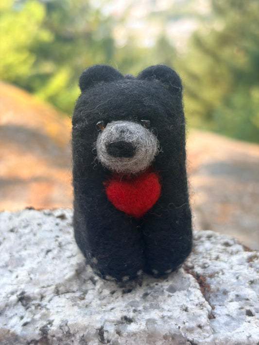 Black Bear with Heart