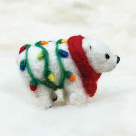 Holiday Polar Bear with lights