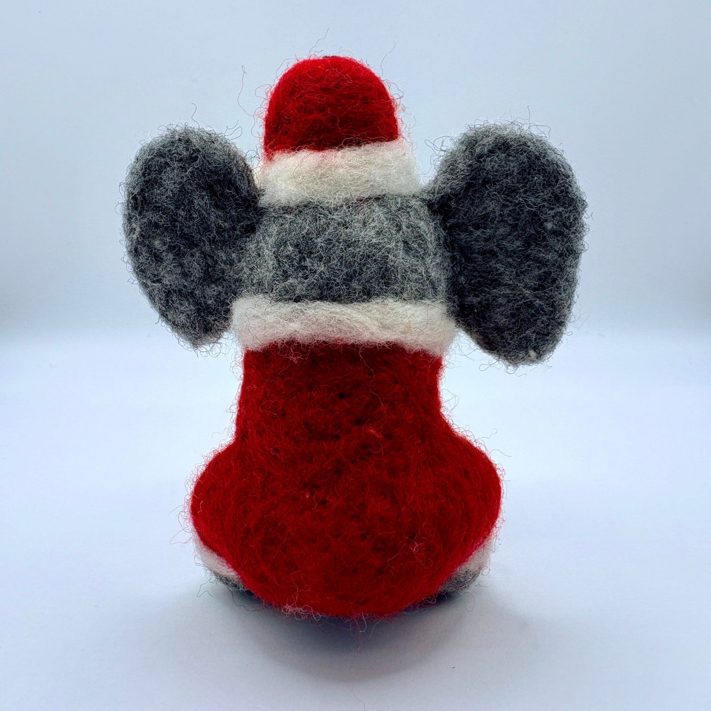 Elephant in Santa suit