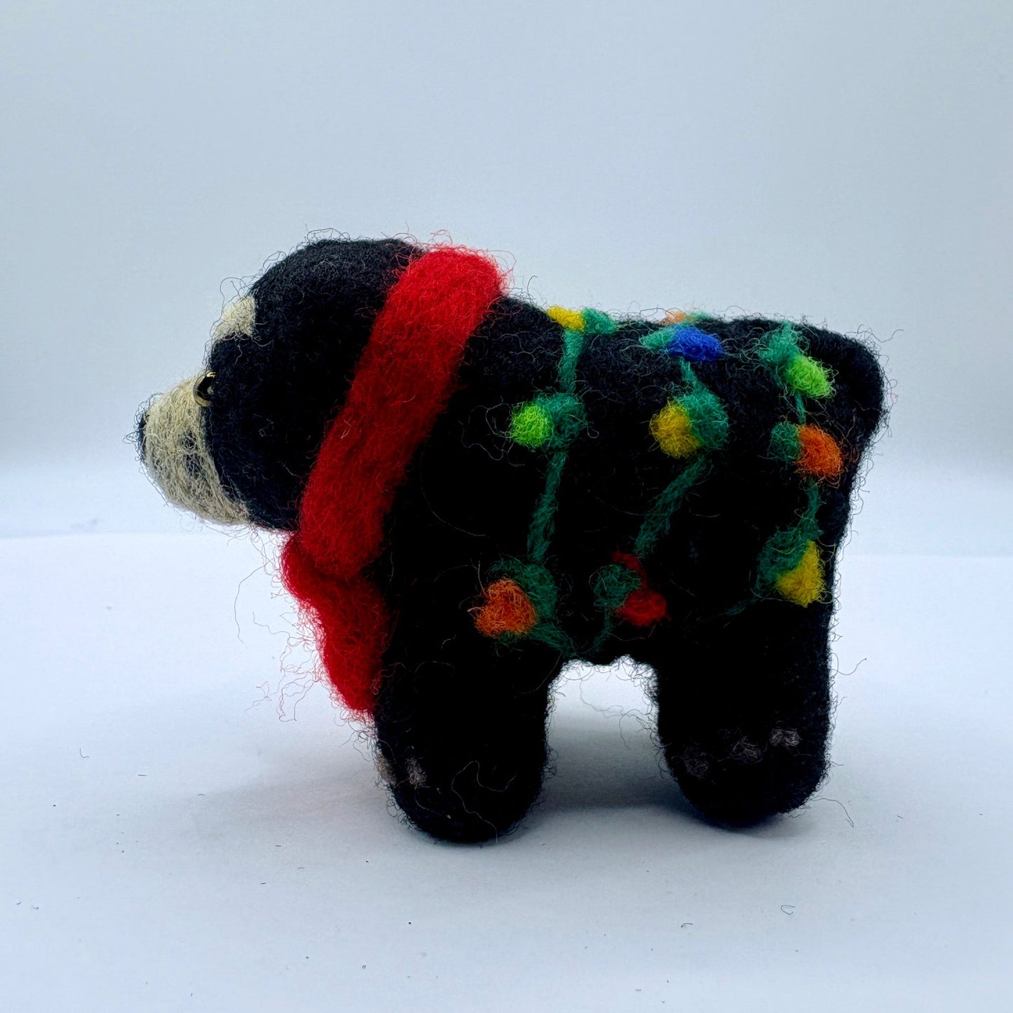 Holiday Spectacled Bear with lights