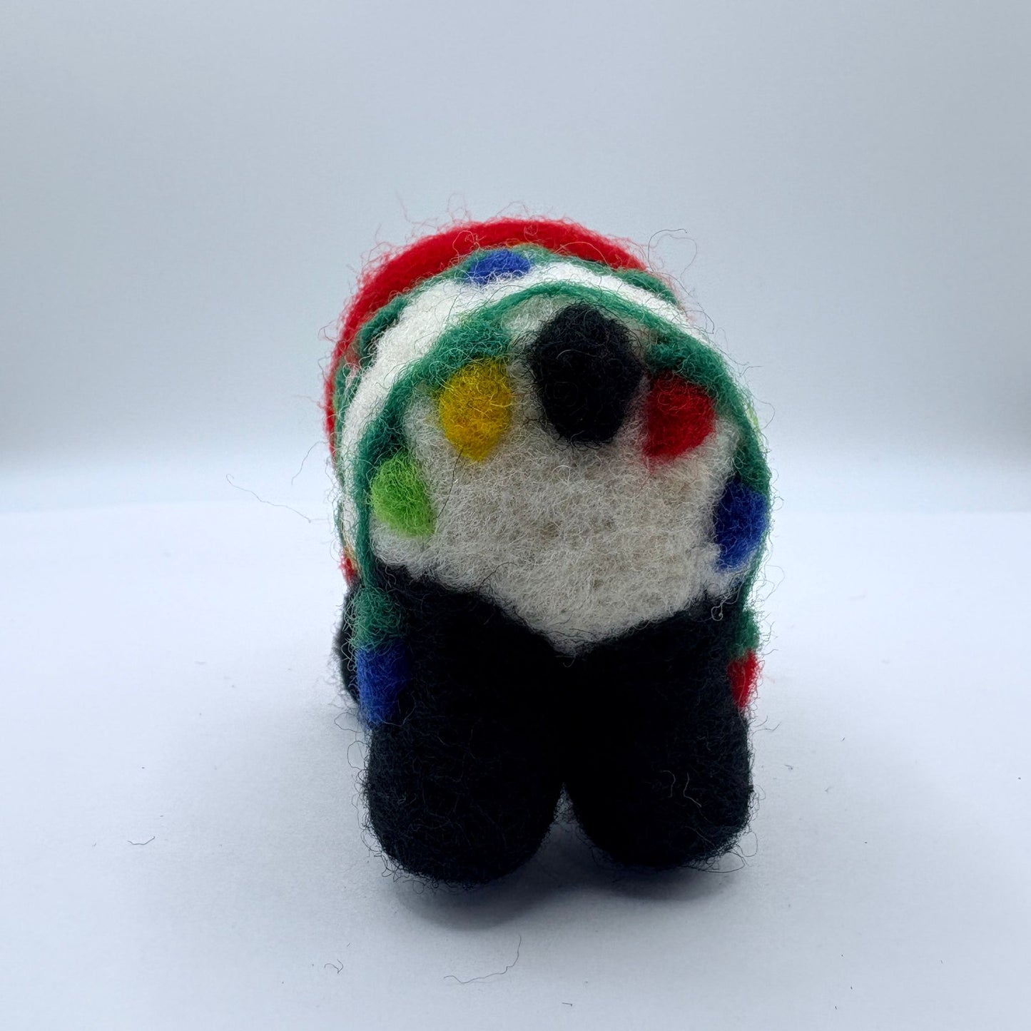Holiday Panda with lights