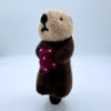 Otter with purple sea star