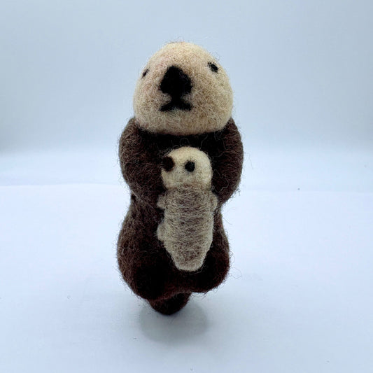 Otter with pup