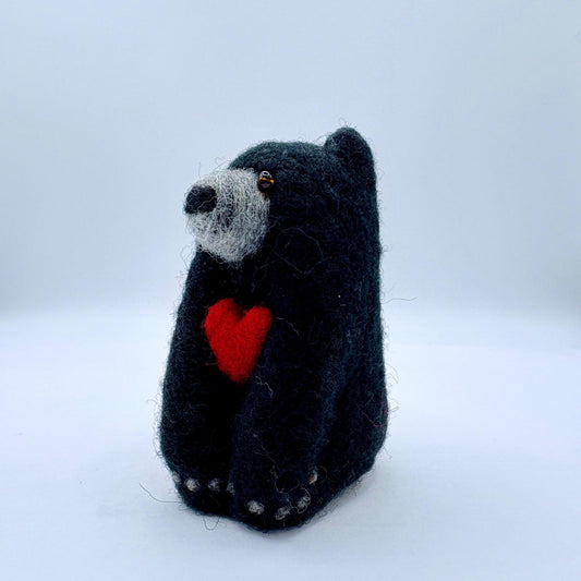 Black Bear with Heart