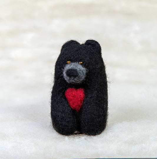 Black Bear with Heart