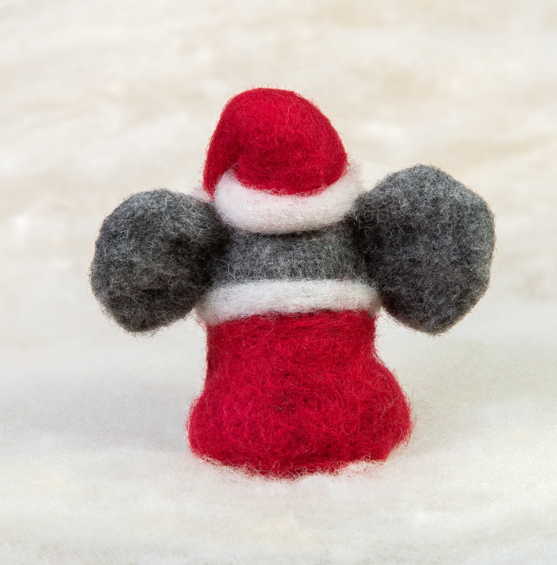 Elephant in Santa suit