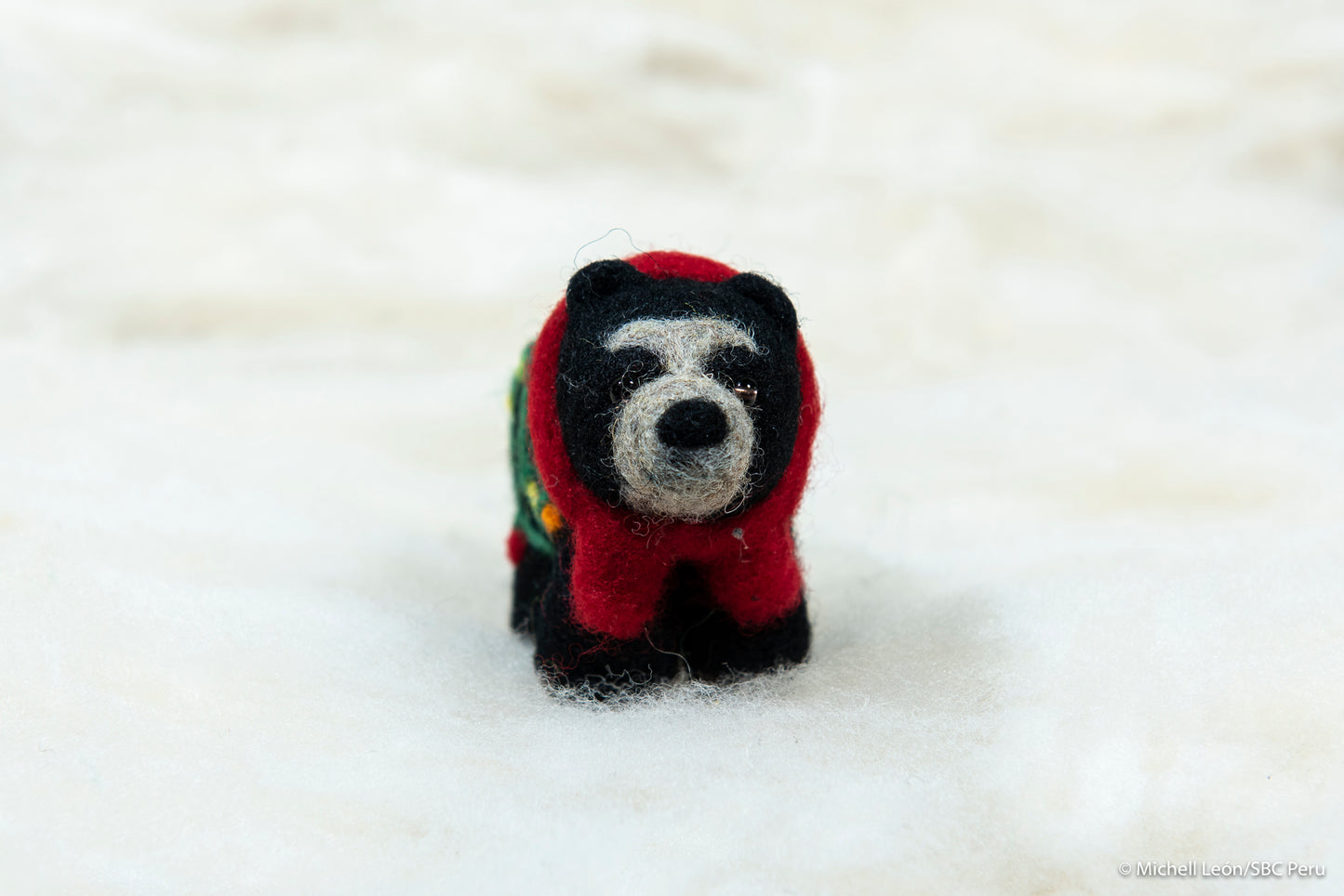 Holiday Spectacled Bear with lights